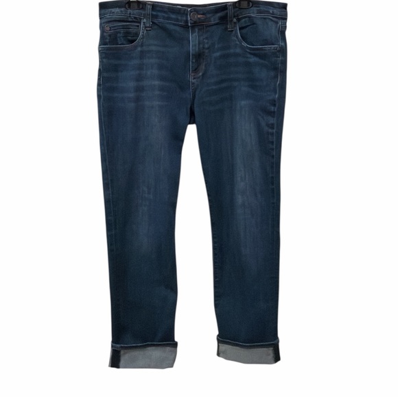 KUT from the Kloth Catherine Mid-Rise Boyfriend Jeans • Abelia • Size 12 - Picture 4 of 9